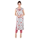 Women's Casual Printed Kurti Set Red-FF-K822-Red-XL-sm
