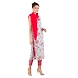 Women's Casual Printed Kurti Set Red-3XL-Red-2-sm