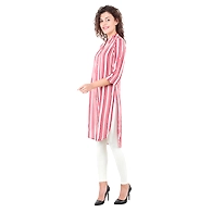 Women's Casual Printed Kurti Print-A-Red-4XL