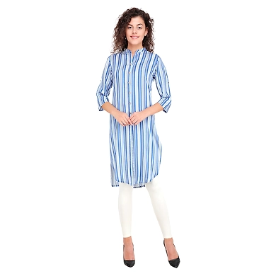 Women's Casual Printed Kurti Print-B-FF-K851-Print-B-3XL