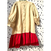 Ecru shirt dress