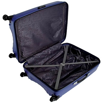 American Tourister Polycarbonate 68 cms Gun Metal Hardsided Suitcase-Blue-2