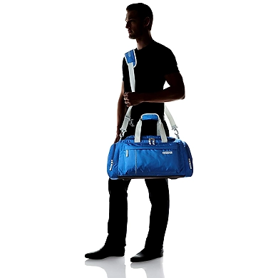 American Tourister Nylon 55 cms Blue Travel Duffle (40X (0) 01 008)-Blue-2