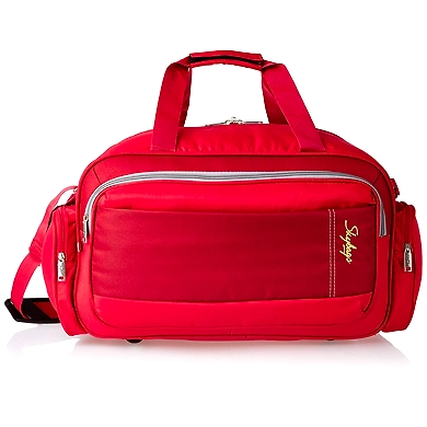 Skybags Cardiff Polyester 55 Cms Red Travel Duffle (DFCAR55ERED)-DFCAR55RED