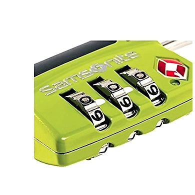 Samsonite Neon Green Luggage Lock-Green-1