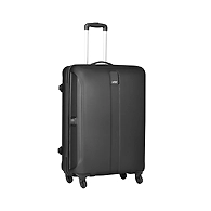 Safari Thorium Sharp Antiscratch 66 Cms Polycarbonate Check-In 4 wheels Hard Suitcase-Black