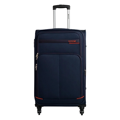 Safari Maasaimara Fabric 75 cms Navy Blue Softsided Carry-On (MAASAIMARA 4 Wheel 75)-MAASAIMARA_4_WHEEL_75