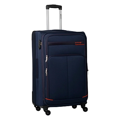 Safari Maasaimara Fabric 75 cms Navy Blue Softsided Carry-On (MAASAIMARA 4 Wheel 75)-Navy Blue-2