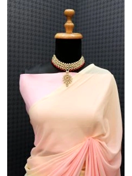 Alia Bhatt Inspired Colourful Georgette Saree-4