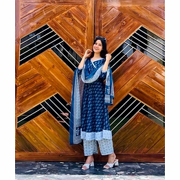 shiv exquisite rayon cotton gown with digital print work