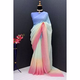 shiv georgette sequence work saree