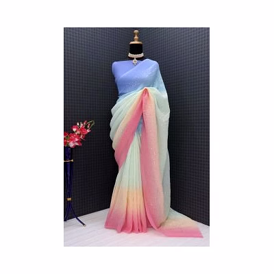 shiv georgette sequence work saree