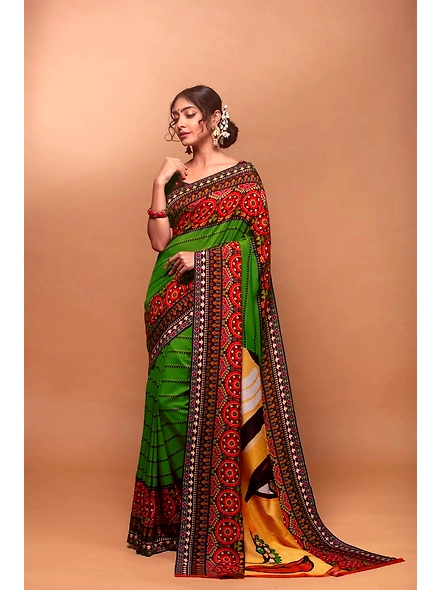 Navratri Saree: Crepe Silk Elegance-NT-534D3