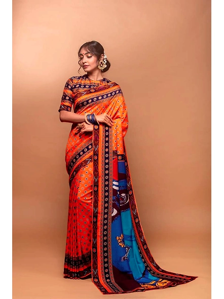 Navratri Saree: Crepe Silk Elegance-NT-534D9