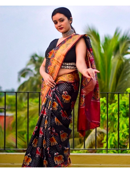Pure Mulmul Cotton Silk Saree for Elegance and Luxury-1
