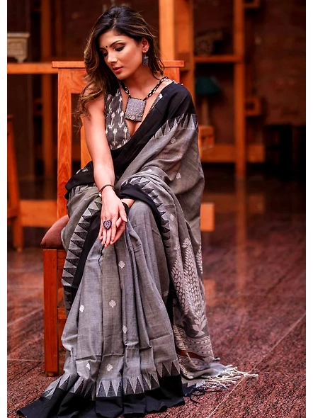 Pure Mulmul Cotton Silk Saree-2