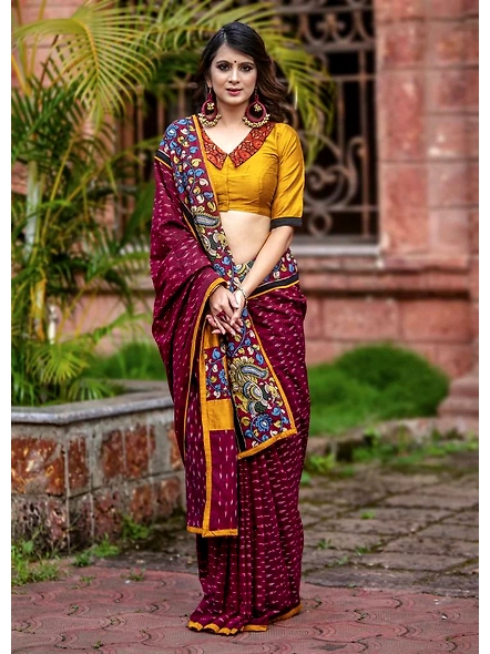 Pure Mulmul Cotton Silk Saree with Digital Print - Elegant Ethnic Wear