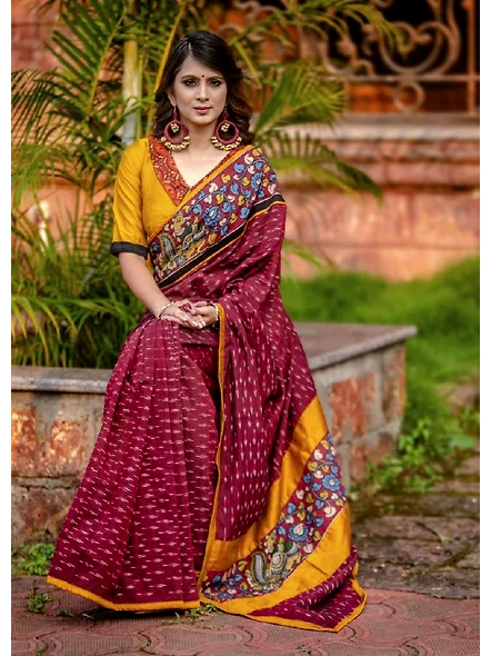 Pure Mulmul Cotton Silk Saree with Digital Print - Elegant Ethnic Wear-3