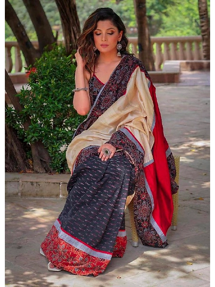 Experience the Luxury of the Modal Silk Saree-3