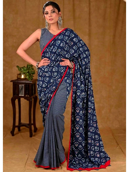 Timeless Beauty: Pure Mulmul Cotton Silk Saree - Luxury Blend of Elegance and Comfort