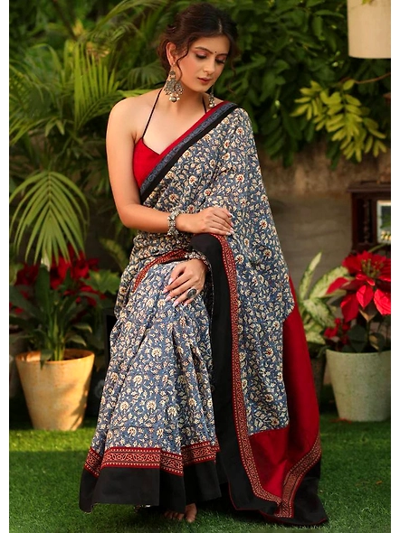 Luxurious Pure Mulmul Cotton Silk Saree - Timeless Elegance &amp; Comfort-3