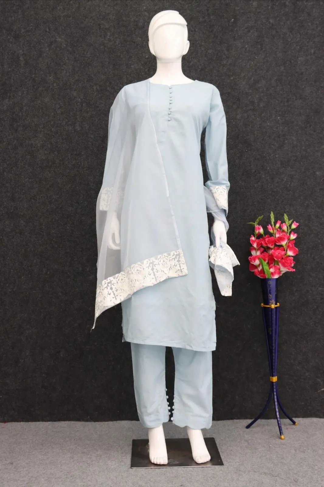 Shiv Textiles Embroidered Gown Kurta-5