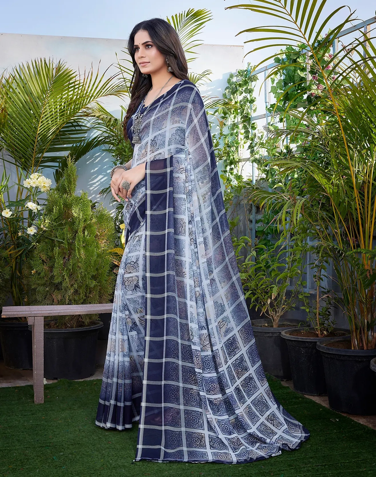 Georgette Printed Saree-3