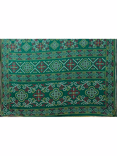 Kusum Georgette Saree with Jacquard Lace-Green-5