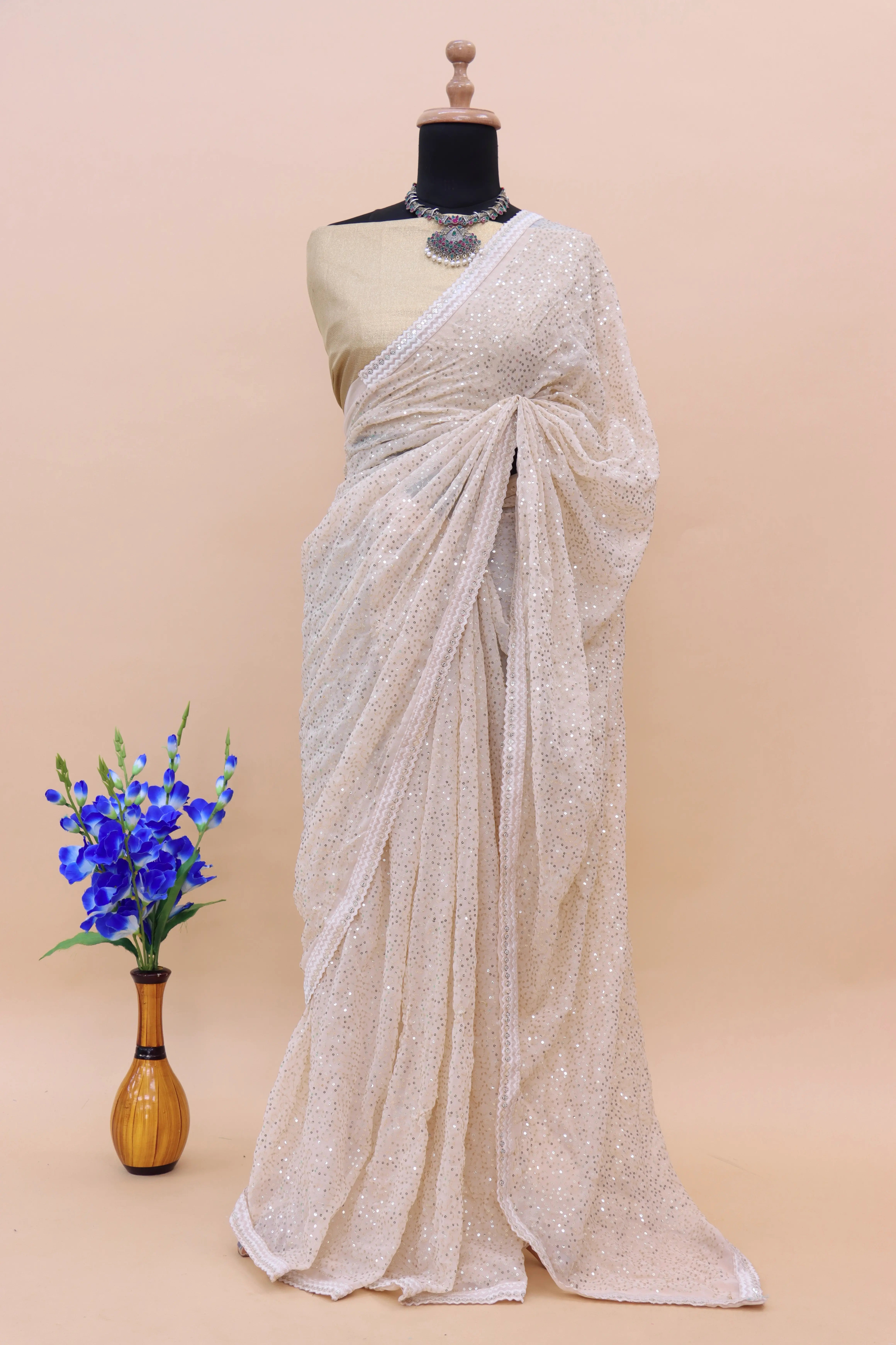 Embroidered Bollywood Georgette Saree