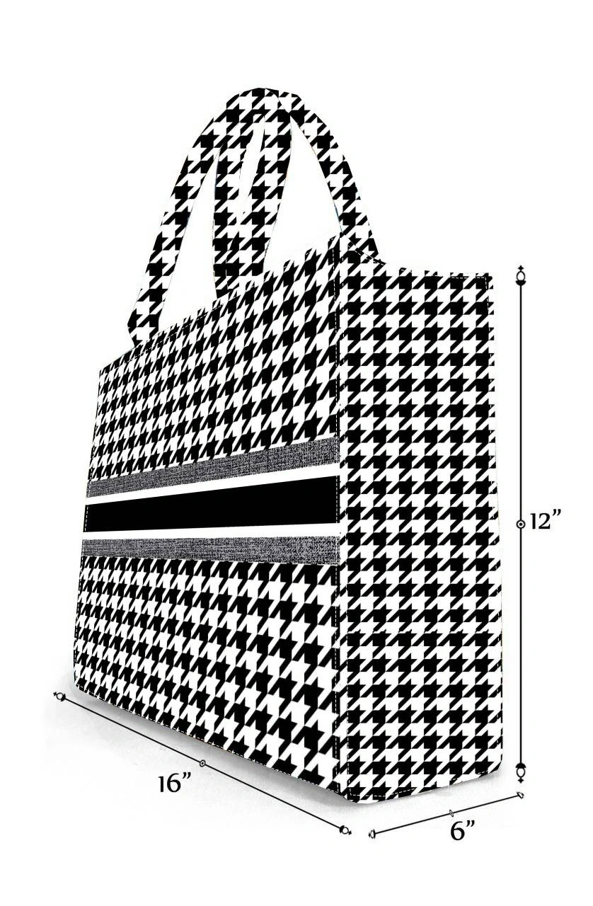 Chic Conversational Printed Oversized Shopper Tote Bag - Trendy &amp; Spacious-1