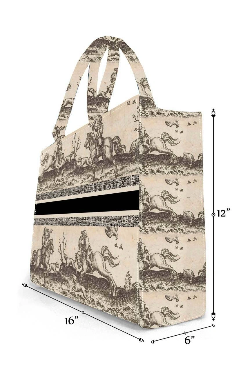 Animal Skin Printed Oversized Structured Tote Bag-1