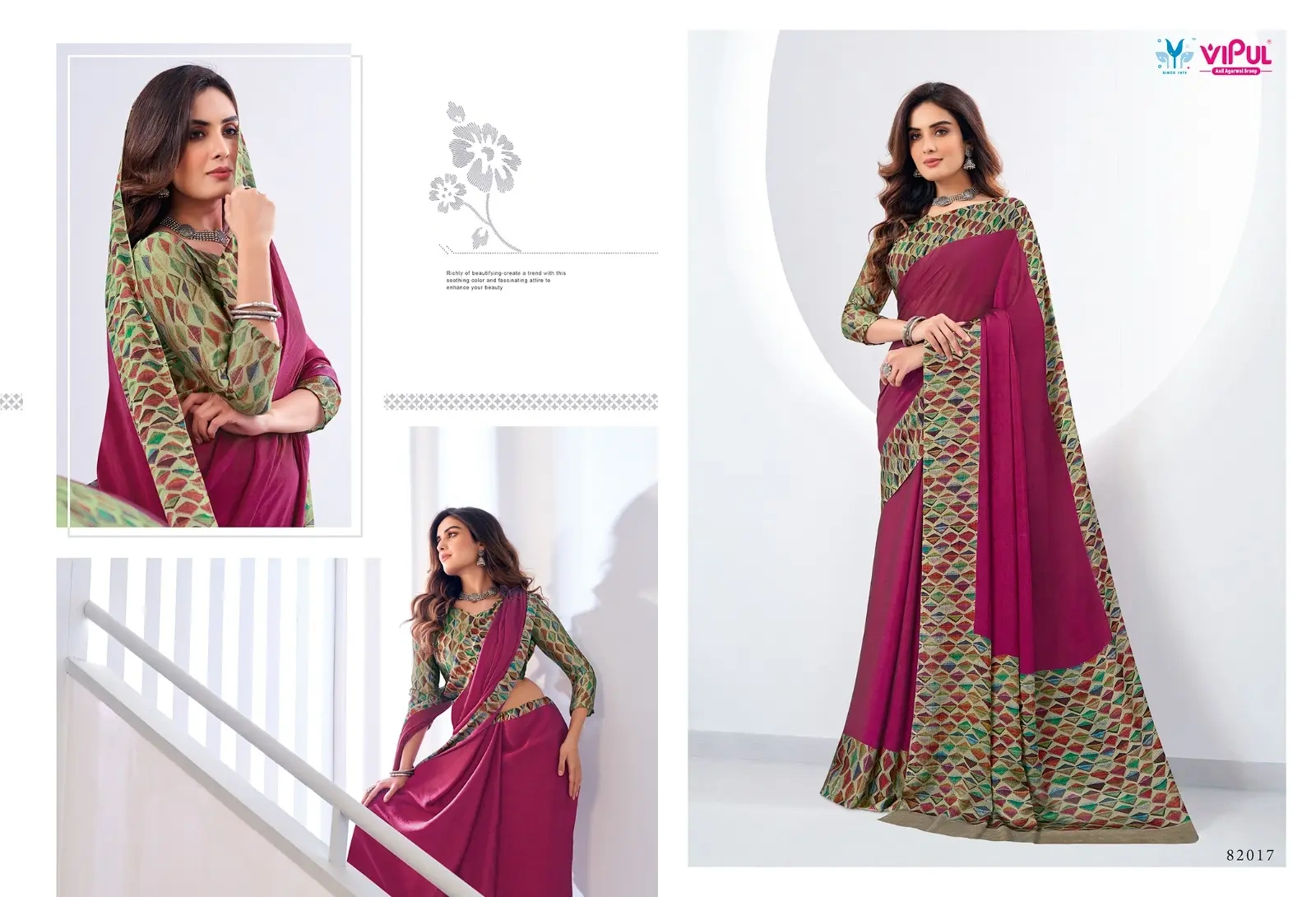 VIPUL FASHION PRESENTS JULIET CHIFFON TADKA CASUAL WEAR LATEST SAREES-1