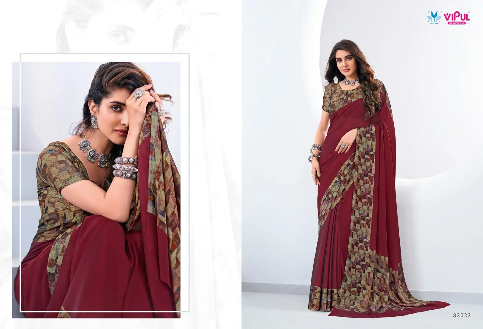 VIPUL FASHION PRESENTS JULIET CHIFFON TADKA CASUAL WEAR LATEST SAREES-4