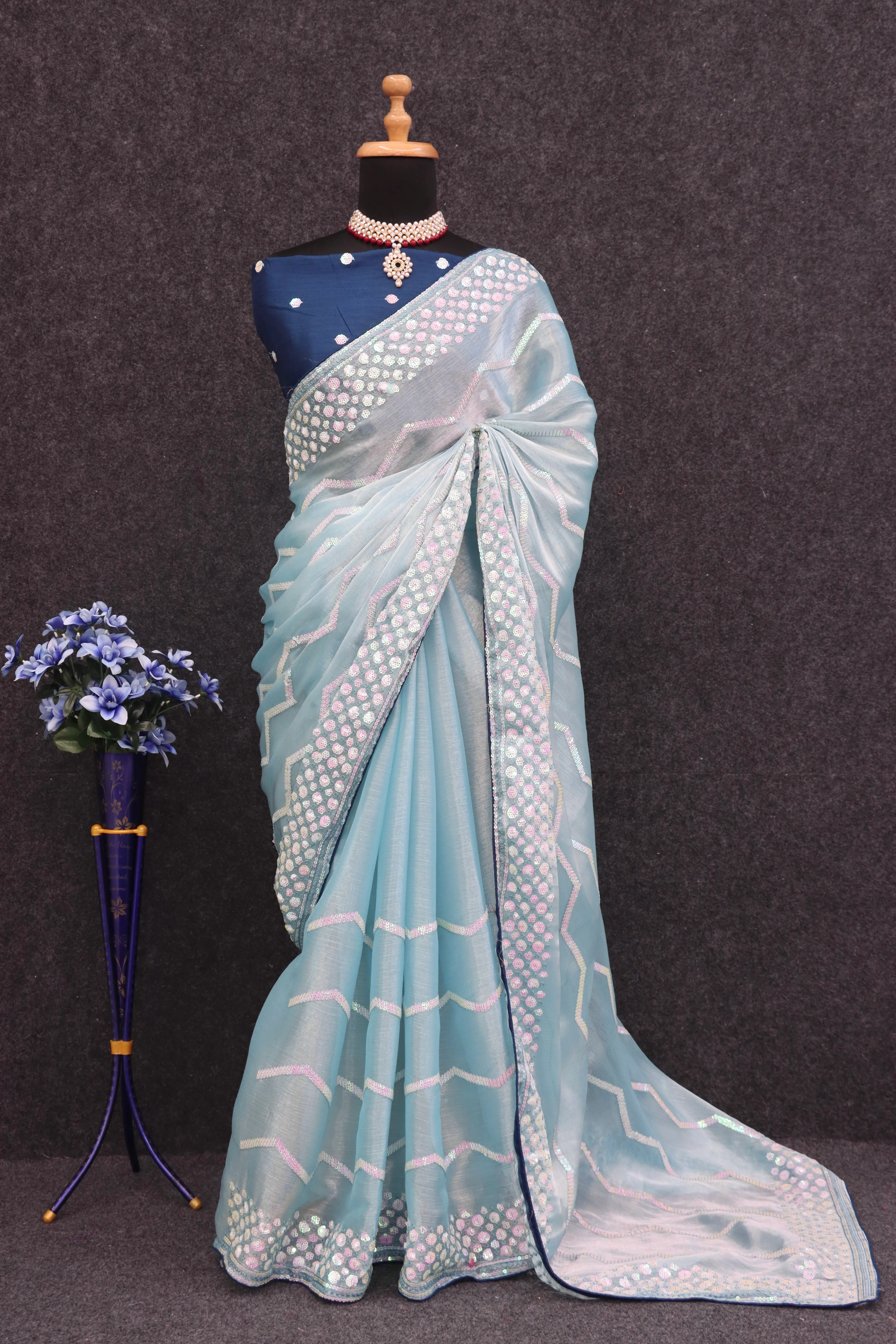 Elevate Your Style with Our Premium Jimmy Choo Sarees-C3-4