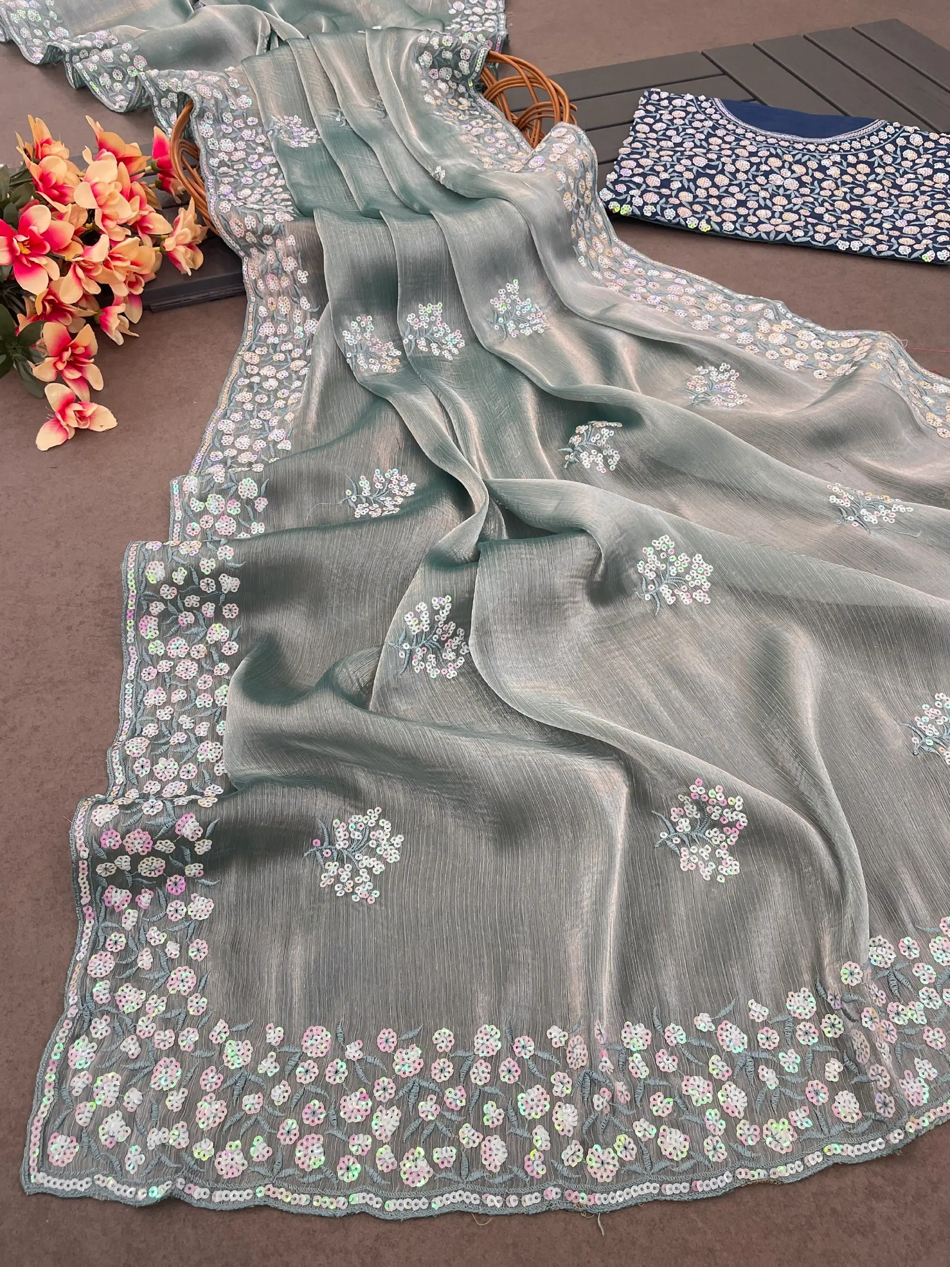 Luxurious Jimmy Choo Sarees with Exquisite Embellishments-C4-5