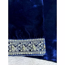 riya tex luxurious viscose velvet suit for women