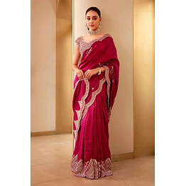 shiv vichitra silk embroidered saree