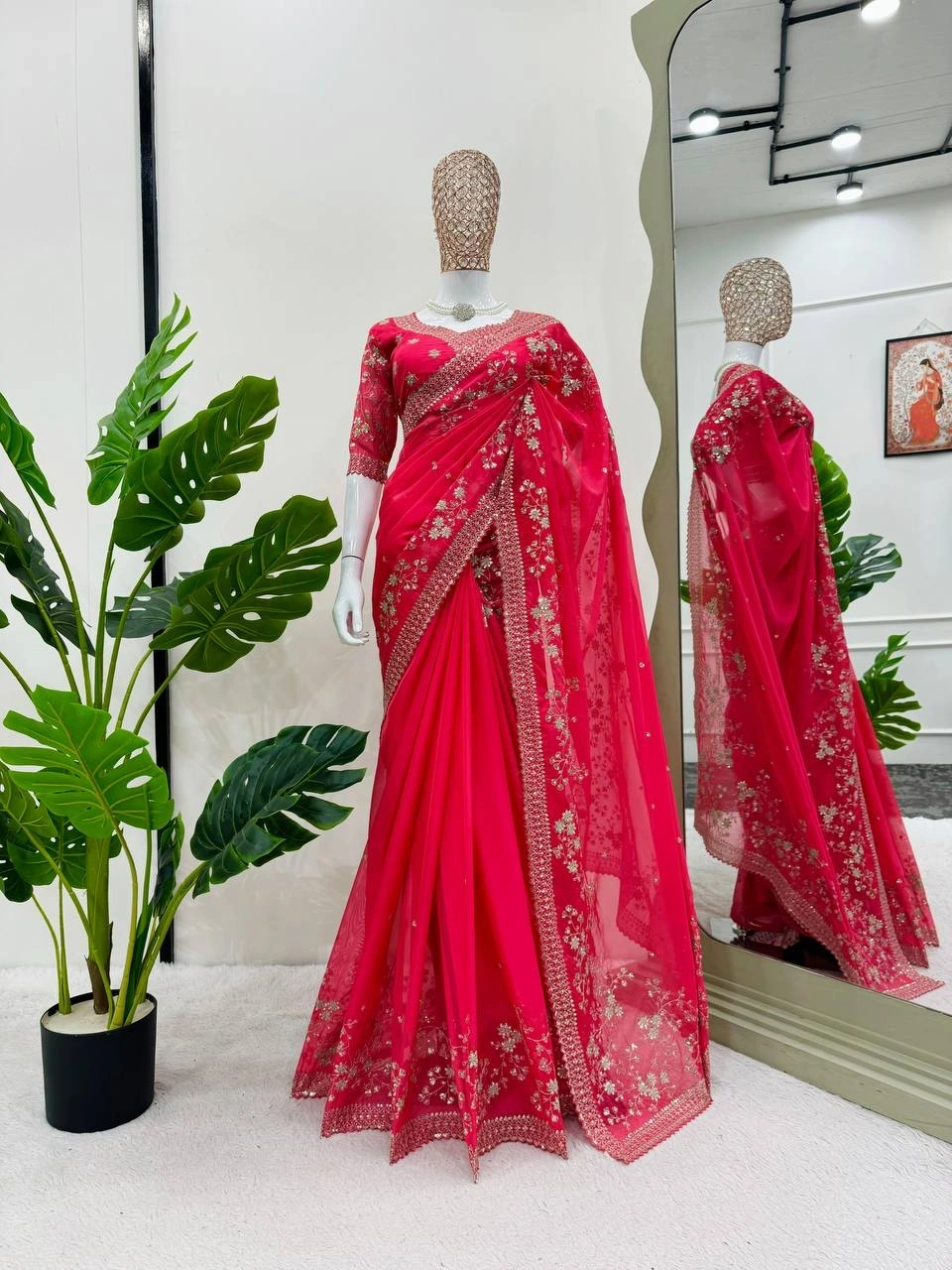 Designer Pink Saree for Weddings