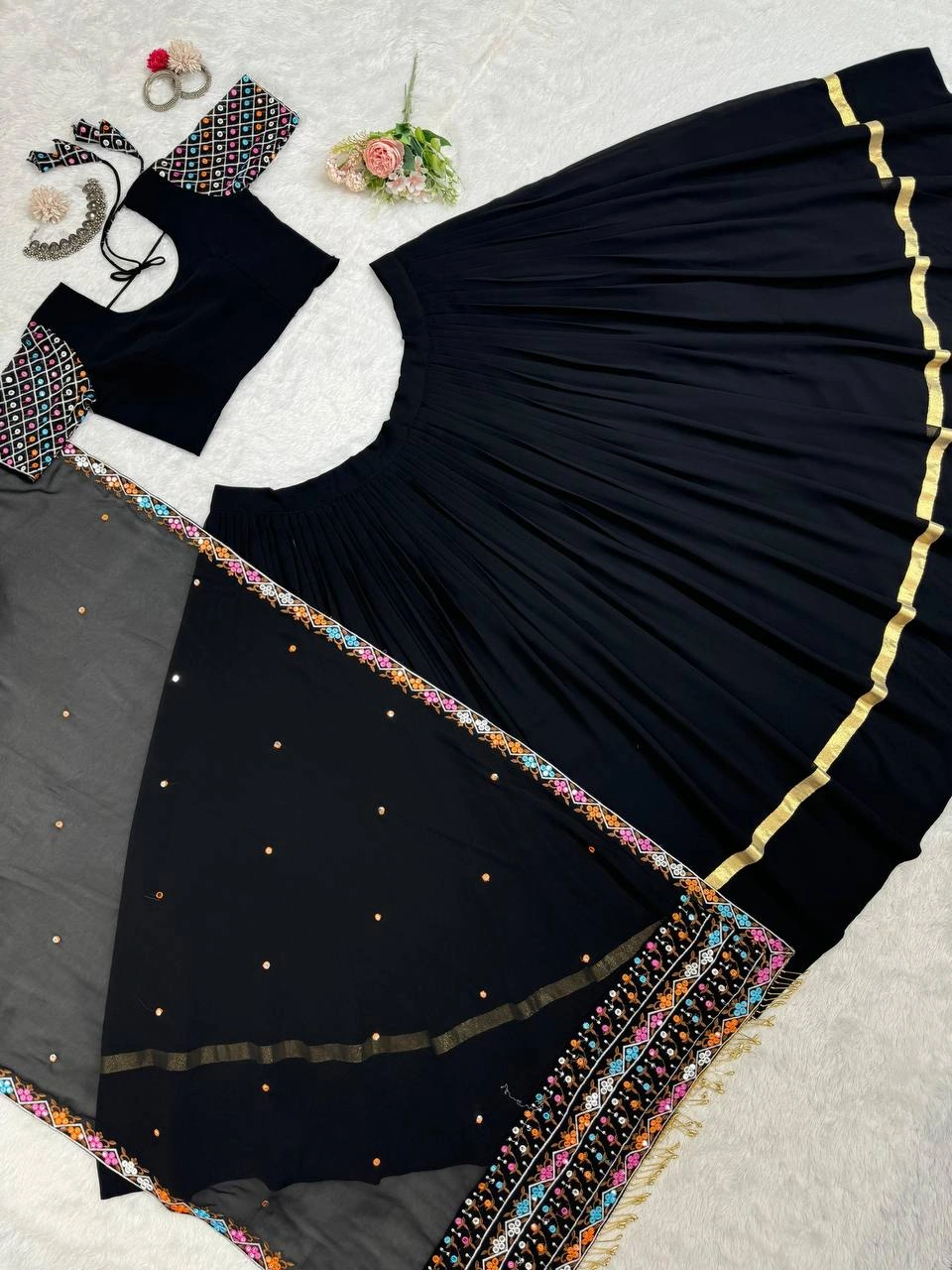 Black lehenga choli