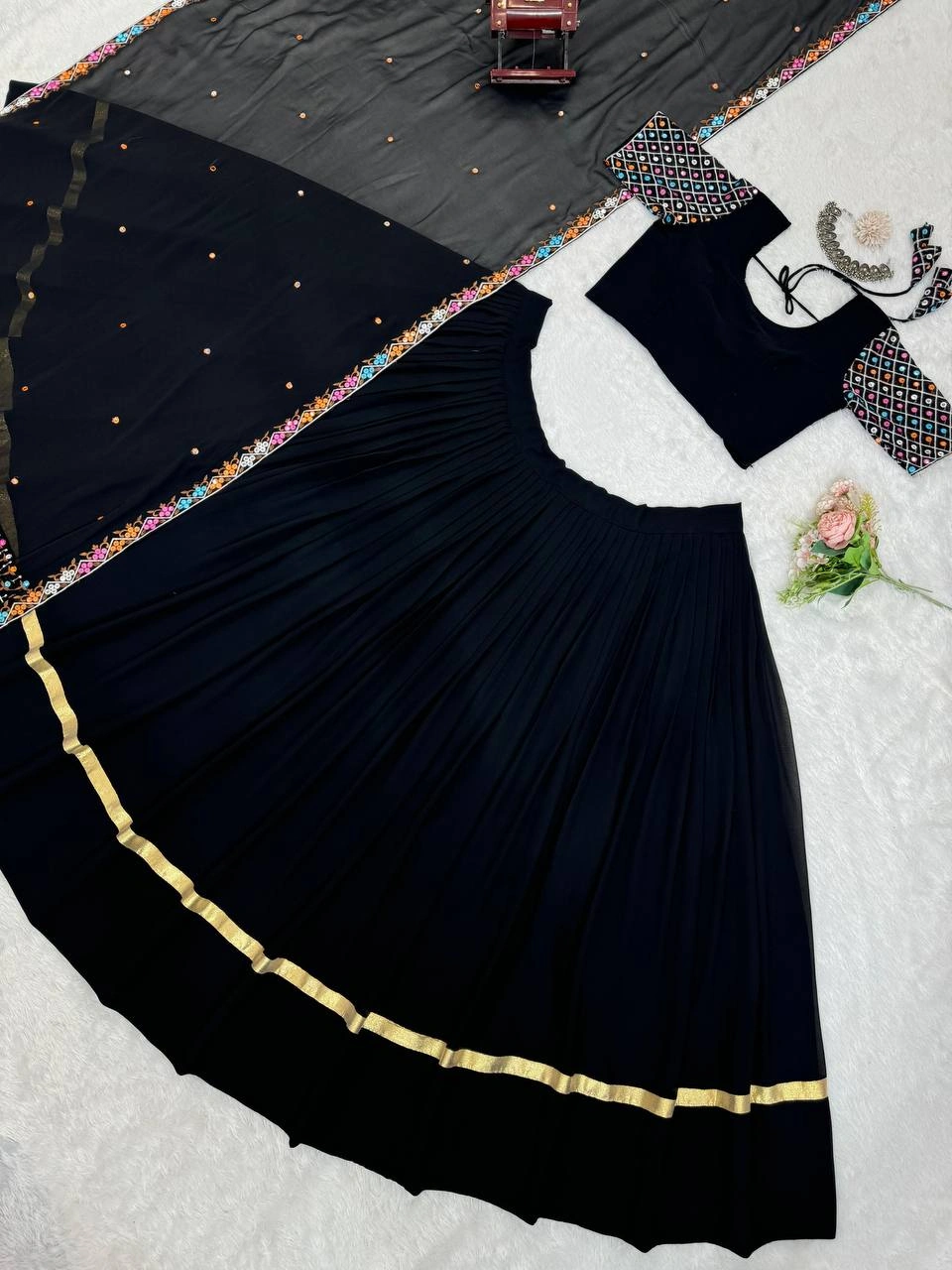 Black lehenga choli