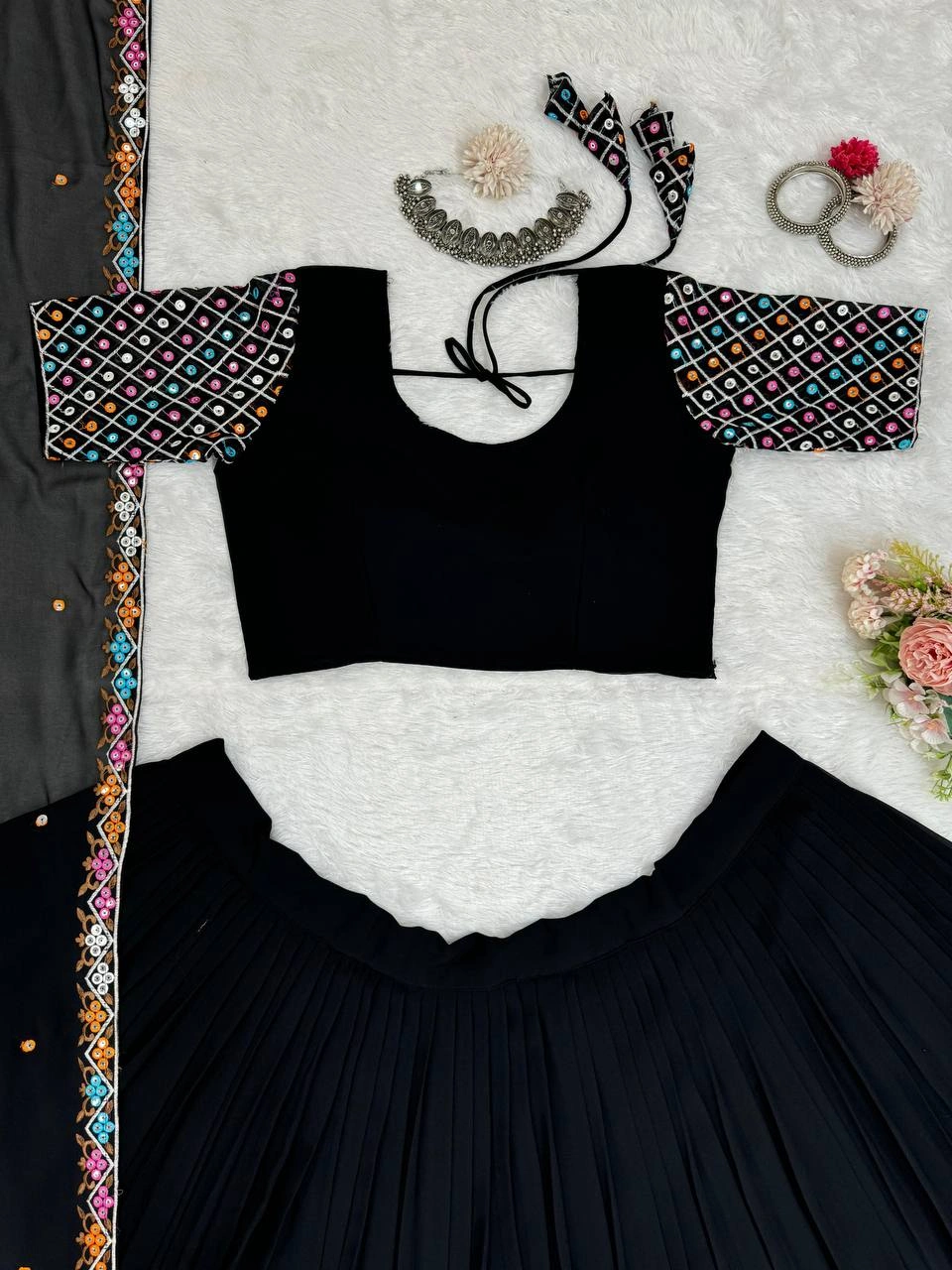 Black lehenga choli