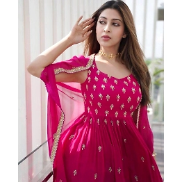 SHIV Georgette Kurti with Sharara Set