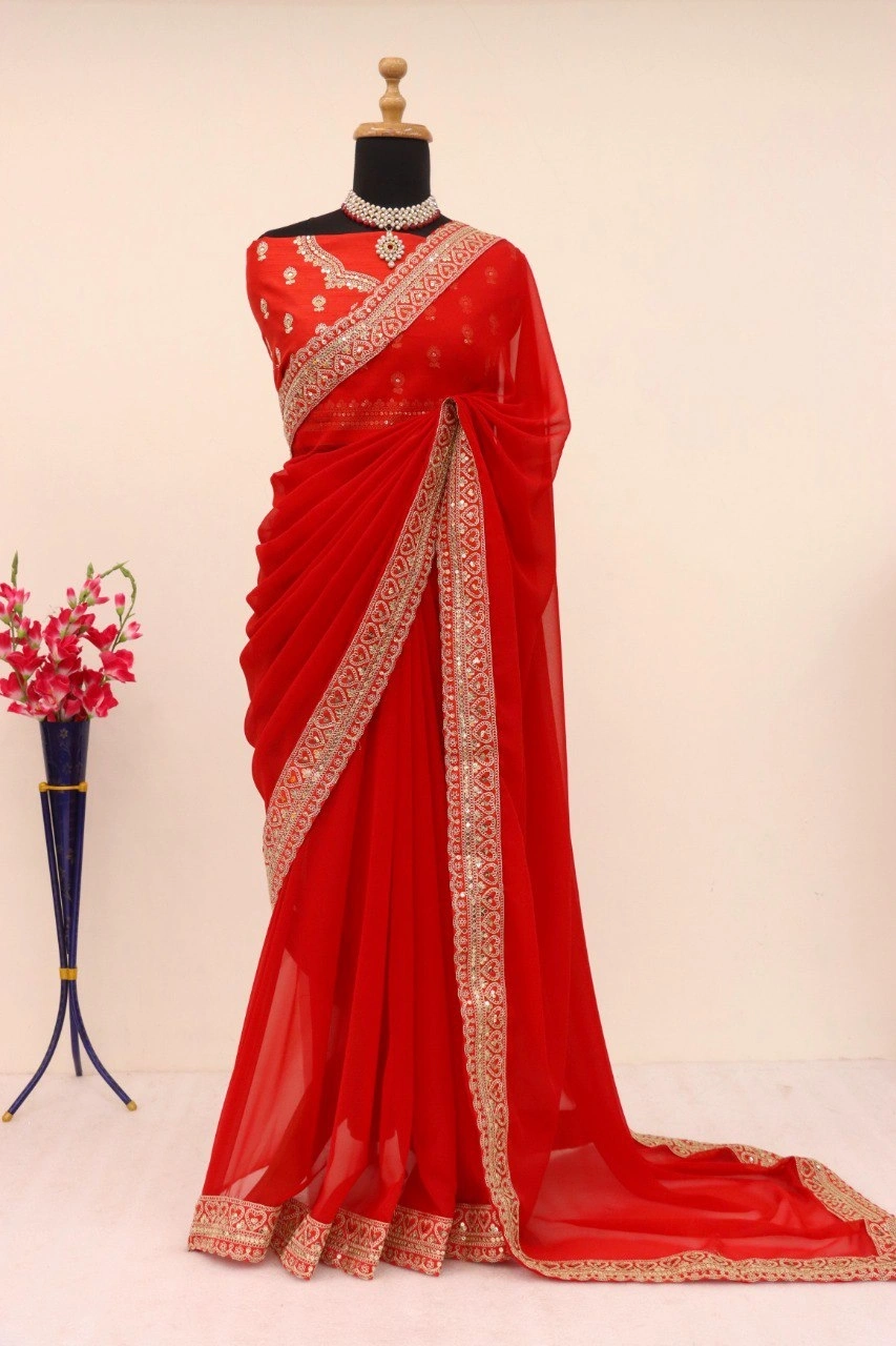 The Suhana Khan Inspired Georgette Saree