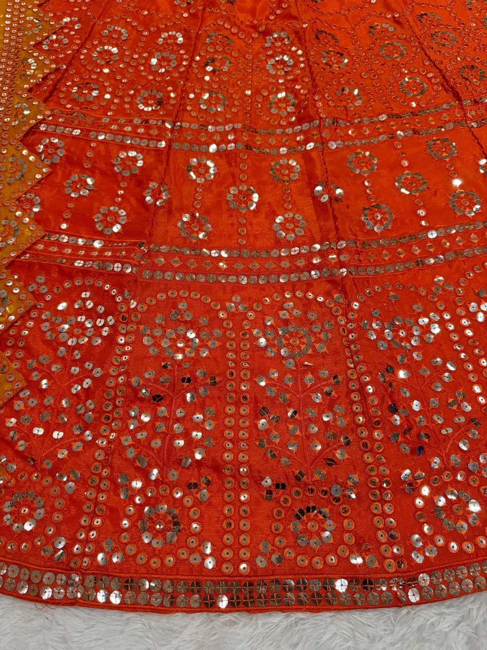 orange lehenga choli