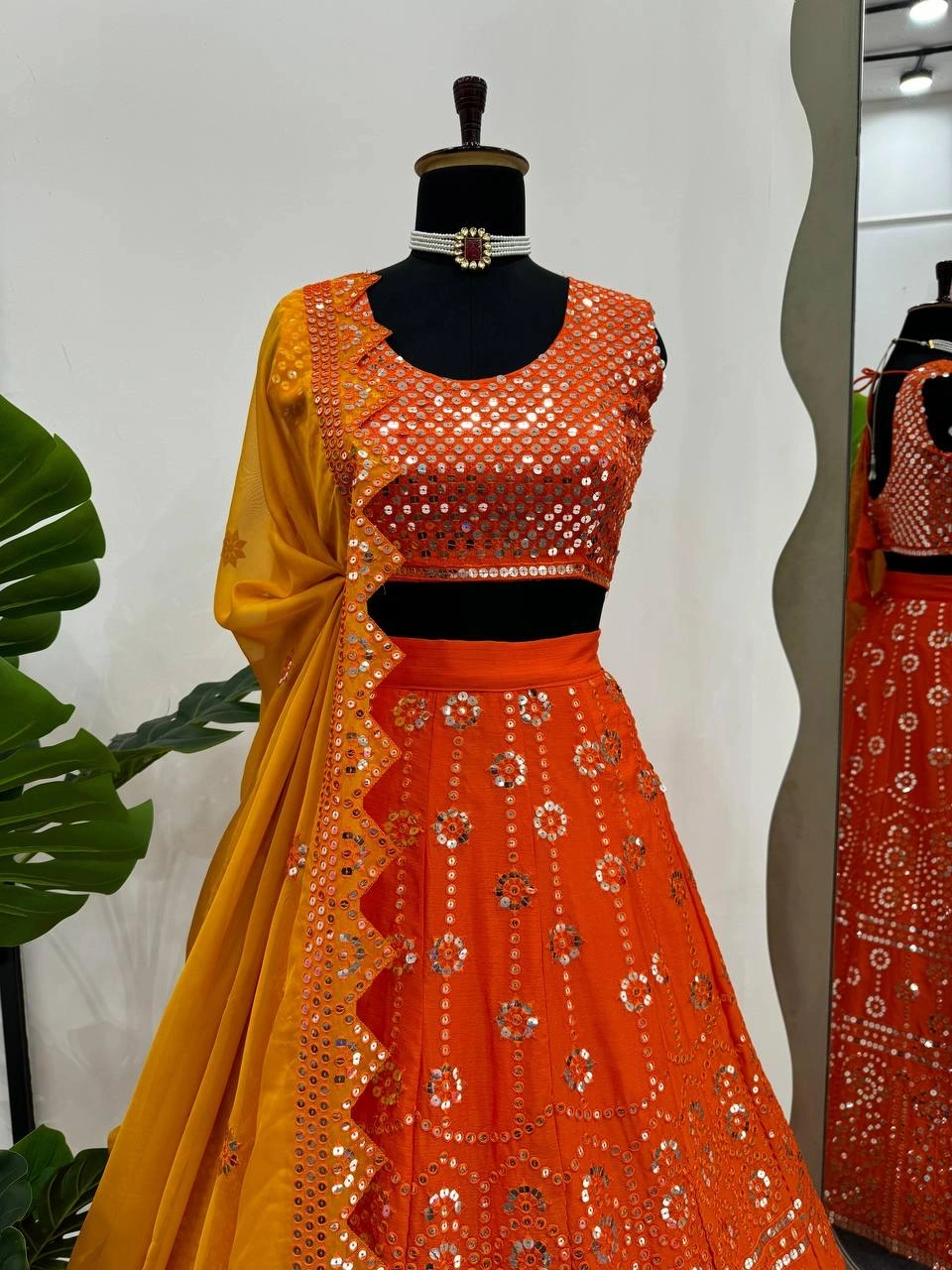 embroidered lehenga