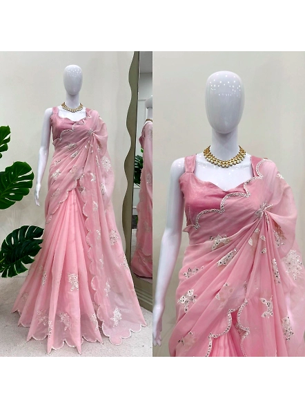 Pink Jimmy Choo Saree-KD576_Pink
