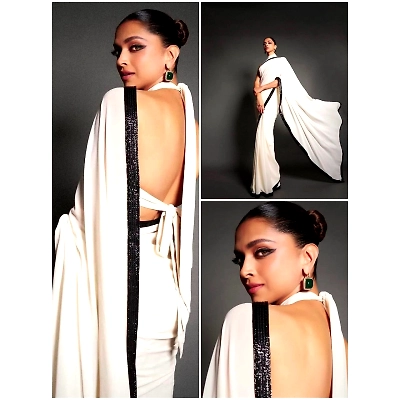 SHIV Deepika Padukone Georgette Saree