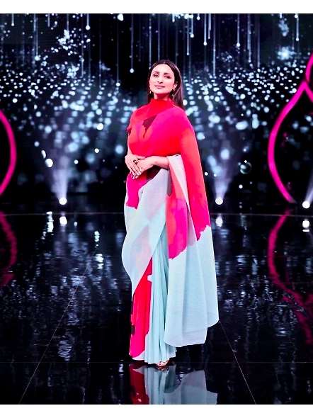 Crush Georgette Saree with Digital Print-SN-707