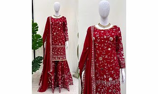 Georgette Suit Set with Intricate Workmanship