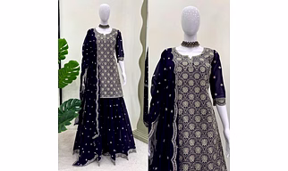 Georgette Embroidery Salwar Suit